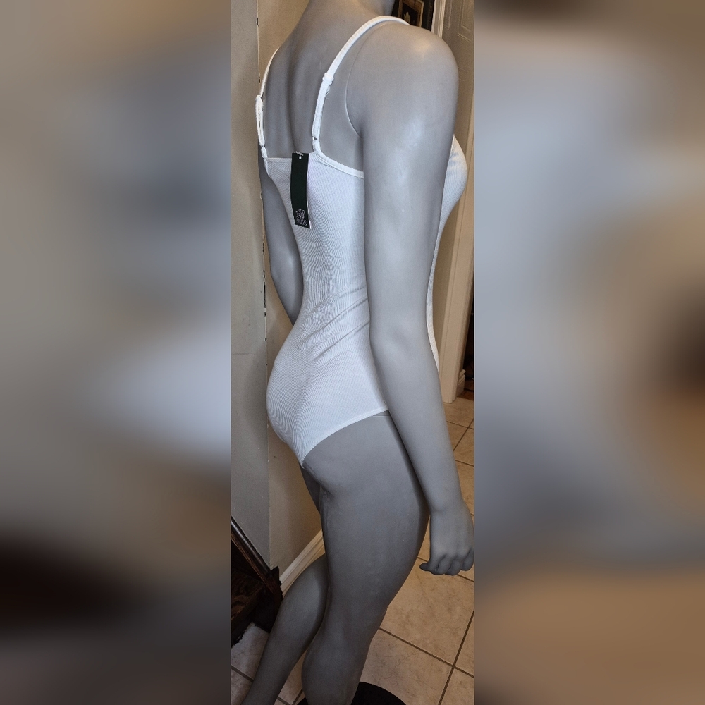 Wild Fable White Ribbed Bodysuit - Picture 6 of 12